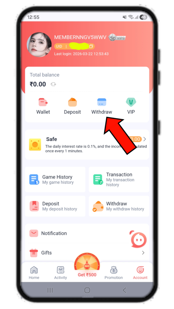 Bounty Game Withdraw
