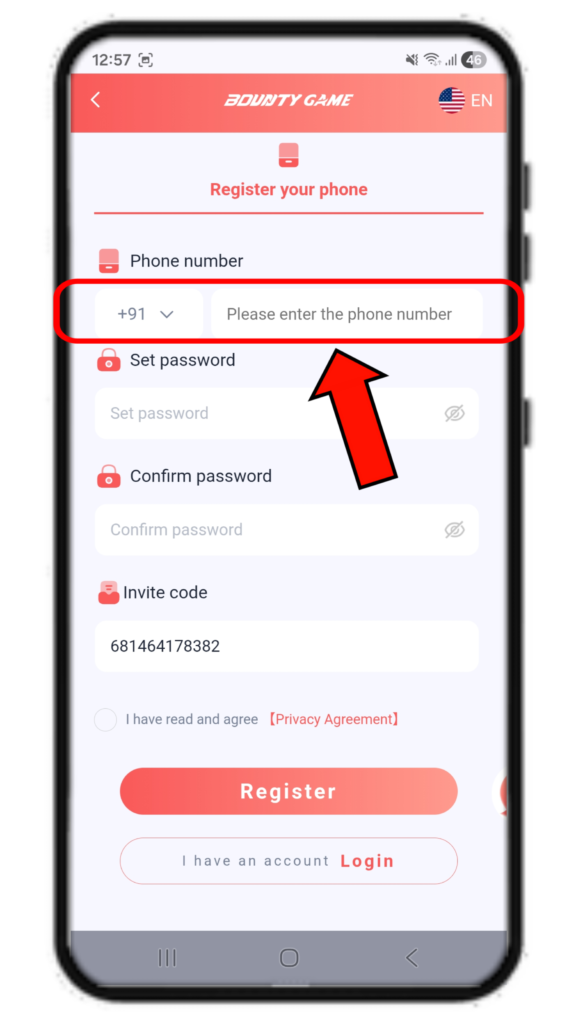 Bounty Game Register