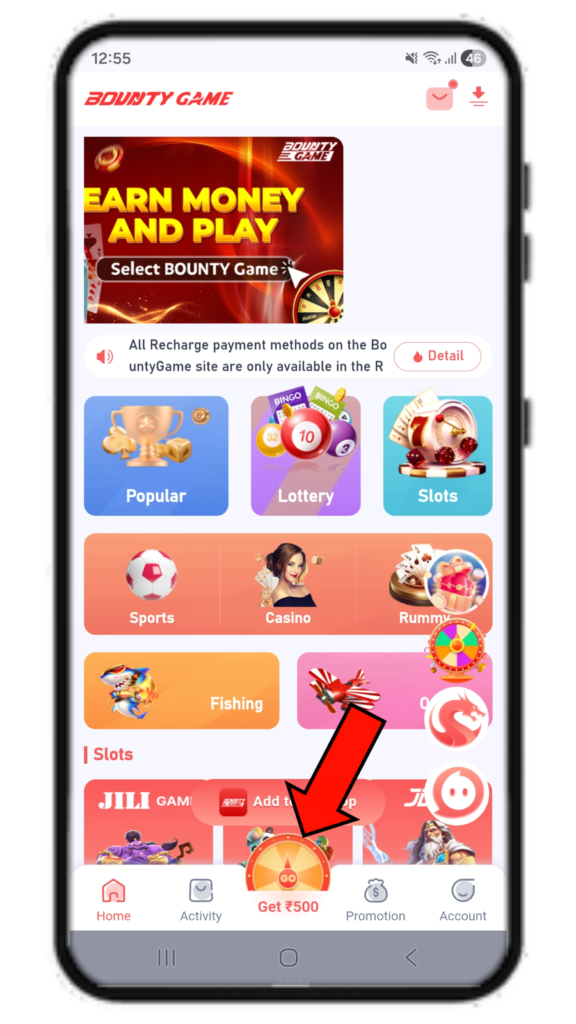 Bounty Game 500 Bonus