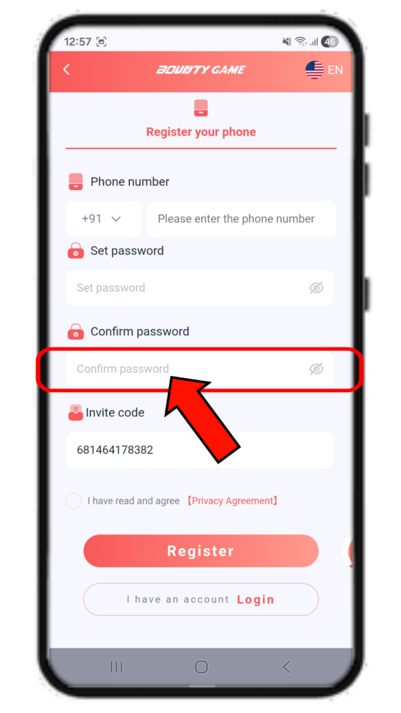 Bounty Game Register