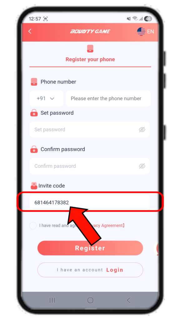 Bounty Game Register